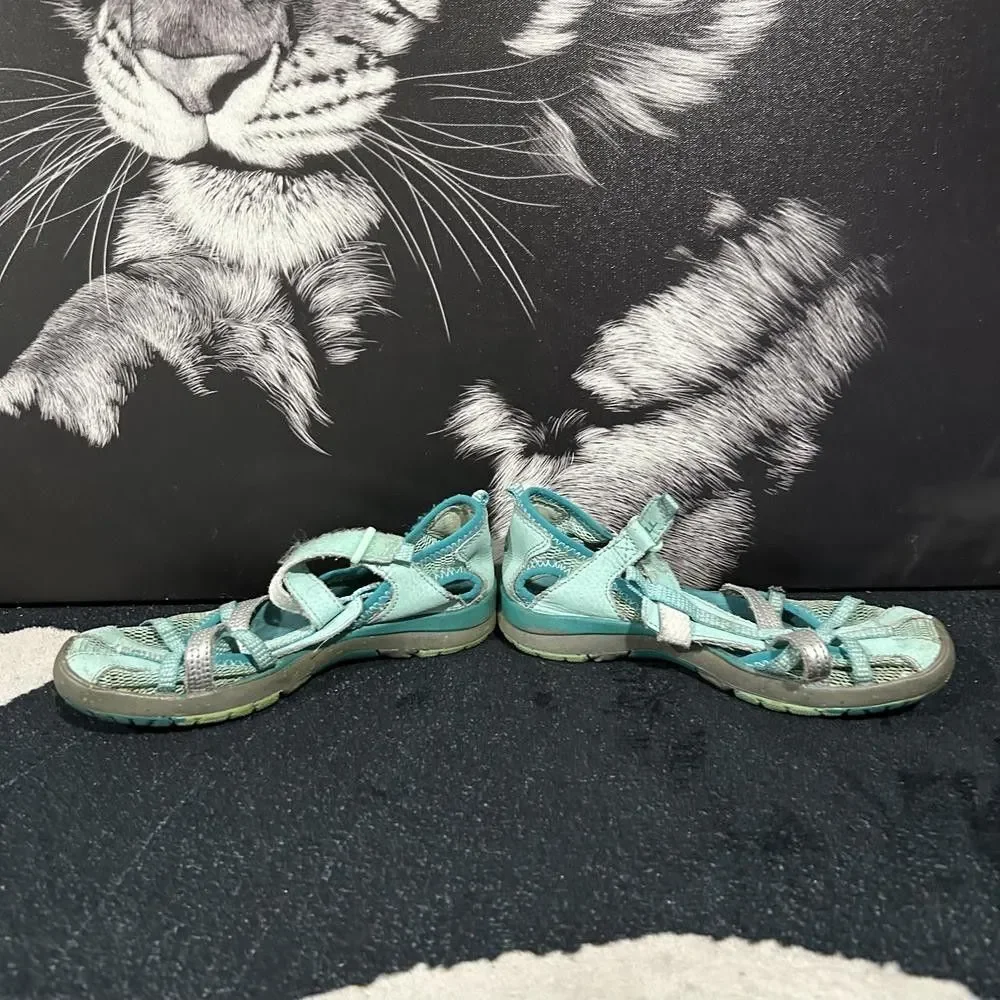 Merrell Hydro Monarch Fisherman Sandal Girls 2M Blue Mesh Hiking Outdoor Travel
